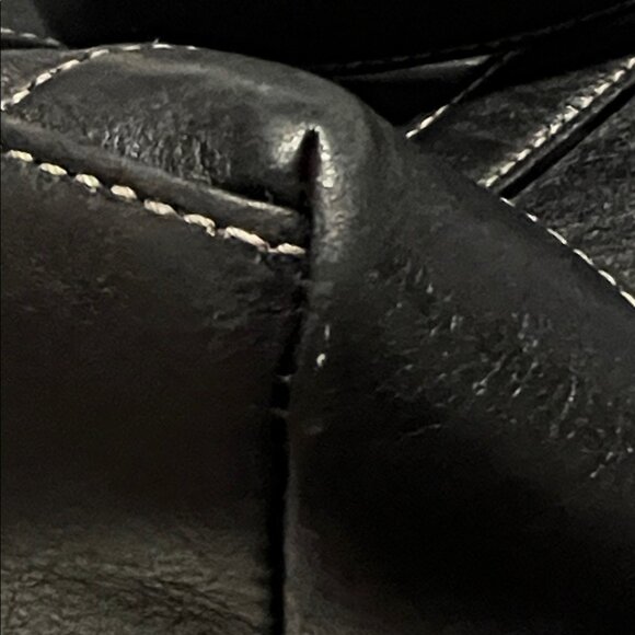 Coach Hampton Black Leather Shoulder Bag Tote 4462 - Picture 10 of 14